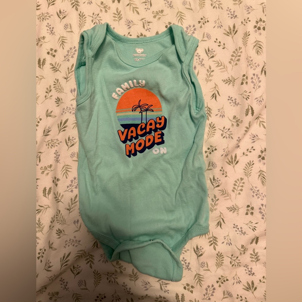 Tropical Adventure Kids Bodysuit - Aqua